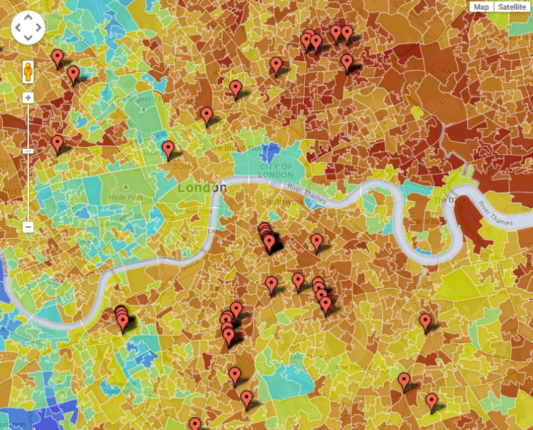 Mapping the riots with poverty